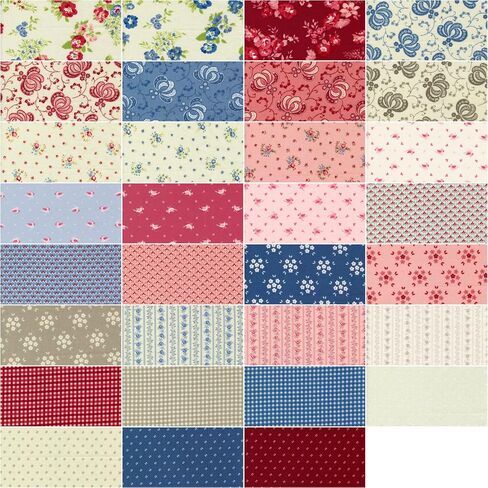 Bunny Hill Designs Hollyhocks & Roses Jelly Roll 40 2.5 بوصة شرائط Moda Fabrics 3050Jr in Saudi Arabia