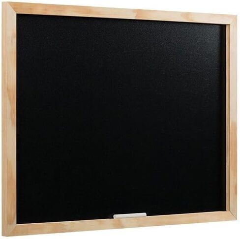 Mastervision Black Chalk Board ، 12 "× 18" ، إطار خشب الصنوبر ، طقم تركيب الحائط ، رائع مع علامات الطباشير والطباشير السائل in Saudi Arabia