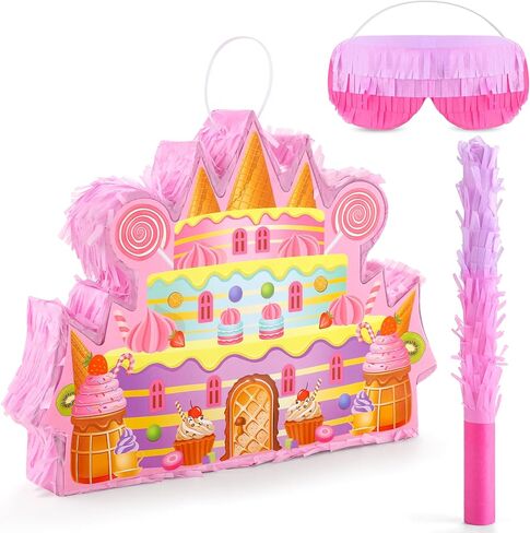 Halloween Ghost Pinata with Blindfold Stick for Kids Fillable for Candy and Treats Pinata Halloween Hanging Mexican Birthday Party Games Decorations in Saudi Arabia
