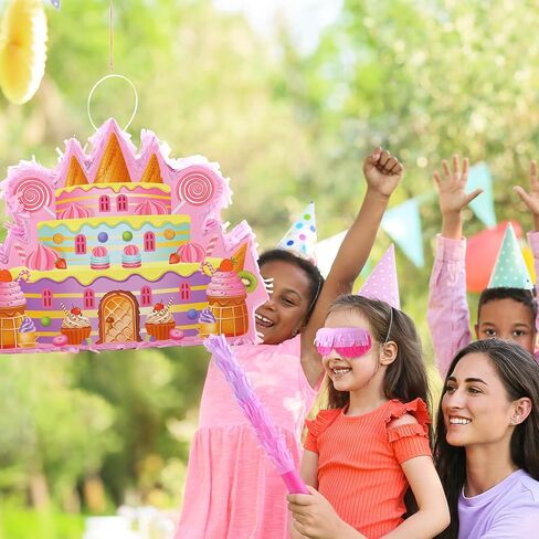 Halloween Ghost Pinata with Blindfold Stick for Kids Fillable for Candy and Treats Pinata Halloween Hanging Mexican Birthday Party Games Decorations in Saudi Arabia