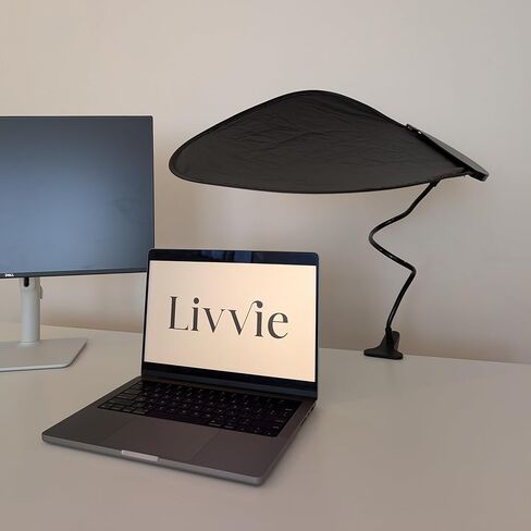 Cubicle Shade Laptop Sun Shade - Desk Shade for Cubicle to Block Light - Portable Cubicle Light Shield Blocks Overhead Light & Sun Glare for Working Outside in Saudi Arabia