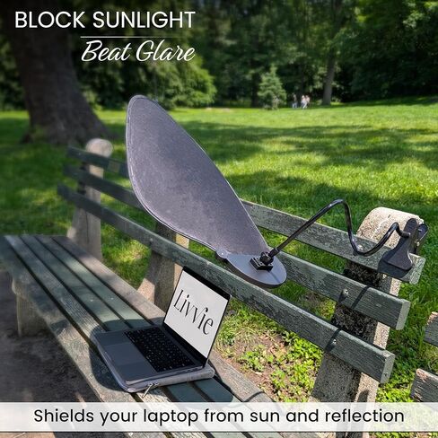 Cubicle Shade Laptop Sun Shade - Desk Shade for Cubicle to Block Light - Portable Cubicle Light Shield Blocks Overhead Light & Sun Glare for Working Outside in Saudi Arabia