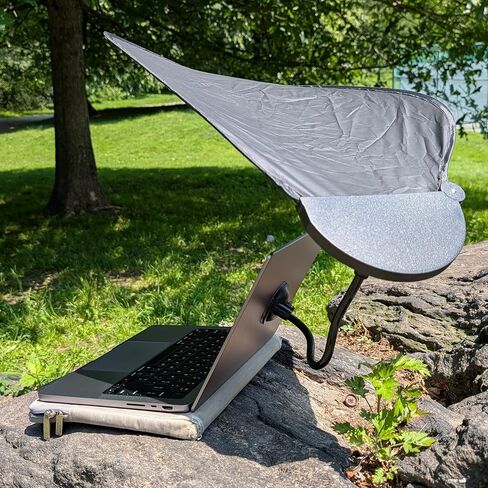 Cubicle Shade Laptop Sun Shade - Desk Shade for Cubicle to Block Light - Portable Cubicle Light Shield Blocks Overhead Light & Sun Glare for Working Outside in Saudi Arabia