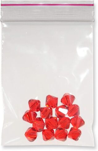 1.5 x 2 Inch Zip Top Resealable Clear Poly Plastic Storage Bags, 2.0 Mil, Reclosable, Ziplock, Zipper Lock Seal Travel Baggies (25000 Bags) in Saudi Arabia