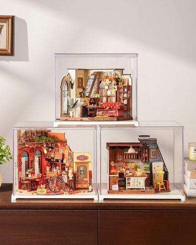 Rolife DIY Miniature House Kit for Adults, Mini Wooden Dollhouse Kit, Tiny House Diorama Building Kits-Birthday Christmas Craft Hobbies Gift for Teens Kids (Catherine's Living Room) in Saudi Arabia