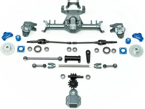 LGRP Little Guy Racing Parts RC Car Truck SCX24 1/24 Spider 9 ™ Signature Series Front Axle مع مجموعة إطار شركات ، مجموعة إطار إخراج ، مجموعة هيكل RIPPER LGS9F001 in Kuwait