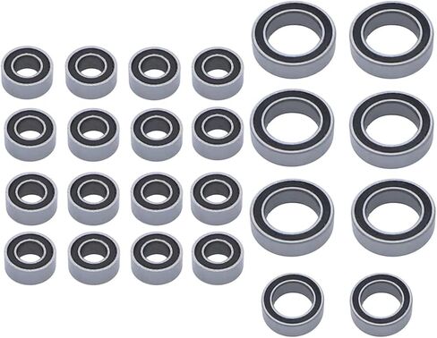 Compatible with FMS for FCX24 for Power for Wagon 1/24 RC Crawler Upgrade Parts 24PCS Steel Sealed Bearing Kit RC Car Accessories in Saudi Arabia