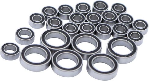 Compatible with FMS for FCX24 for Power for Wagon 1/24 RC Crawler Upgrade Parts 24PCS Steel Sealed Bearing Kit RC Car Accessories in Saudi Arabia
