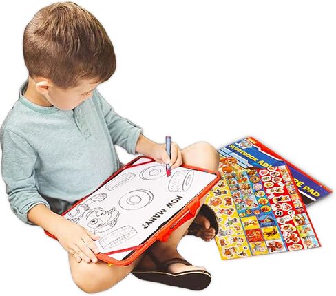 Paw Paw Patrol Storybook Lapdesk Activity Pack للأطفال ~ 7 PC Drawing and Collow Palow Pad Desk مع أواني التلوين ، كتب النشاط ، الملصقات (PAW PlaySet) in Saudi Arabia