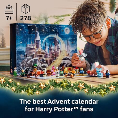 Lego Harry Potter Advent Calendar 2025 Kids Toy - العد التنازلي للبنين والبنات ، 7+ - 24 مفاجآت قابلة للبناء ، بما في ذلك Harry و Draco & Luna Minifigures - فكرة هدية الأطفال لعيد الميلاد - 76456 in Saudi Arabia