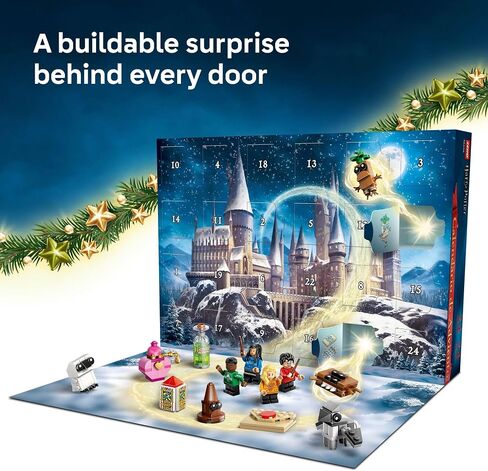 Lego Harry Potter Advent Calendar 2025 Kids Toy - العد التنازلي للبنين والبنات ، 7+ - 24 مفاجآت قابلة للبناء ، بما في ذلك Harry و Draco & Luna Minifigures - فكرة هدية الأطفال لعيد الميلاد - 76456 in Saudi Arabia