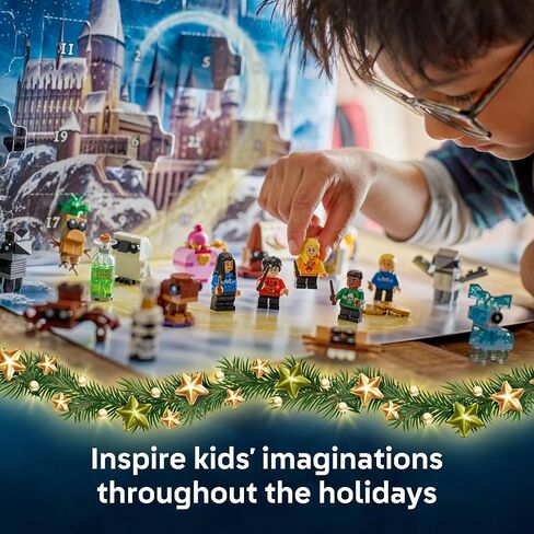 Lego Harry Potter Advent Calendar 2025 Kids Toy - العد التنازلي للبنين والبنات ، 7+ - 24 مفاجآت قابلة للبناء ، بما في ذلك Harry و Draco & Luna Minifigures - فكرة هدية الأطفال لعيد الميلاد - 76456 in Saudi Arabia