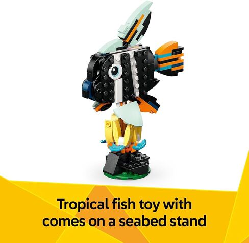 LEGO Creator 3 in 1 Wild Animals: Tropical Toucan Building Toy for Kids- Jungle Building Blocks & Learning Toy for Girls & Boys, Ages 7+ - Build 3 Animal Toys in 1 Set - Gift for Birthdays - 31173 in Saudi Arabia