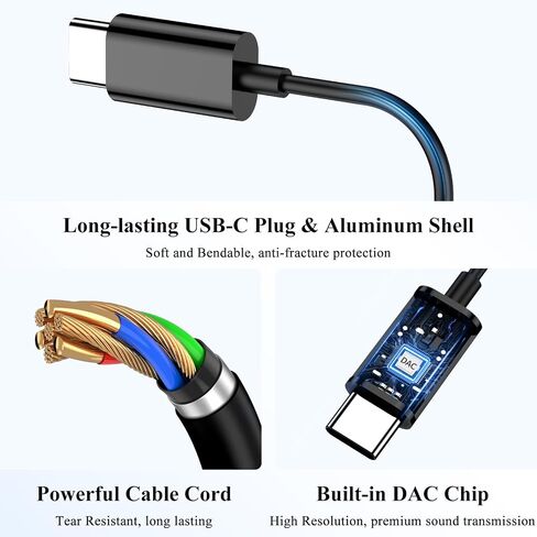 USB C Headphones Wired Earbuds for Apple iPad iPhone 15 Pro Samsung Galaxy A35 S24+ S23 S22 Type C Earphones Women Girls Android Headset Microphone Volume Control for Google Pixel 8 Pro 7 6a OnePlus in Saudi Arabia