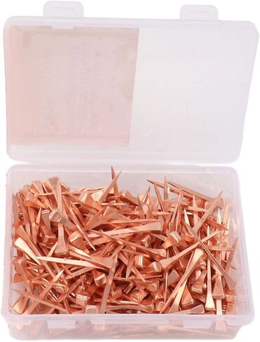 Akozon 250pcs حدوة حدوة حدوة حدوة حدوة حدوة نحاس معدات ركوب الفروسية ومستلزمات الحيوانات الأليفة (47.5 ملم E4) in Saudi Arabia