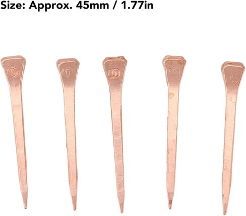 Akozon 250pcs حدوة حدوة حدوة حدوة حدوة حدوة نحاس معدات ركوب الفروسية ومستلزمات الحيوانات الأليفة (47.5 ملم E4) in Saudi Arabia
