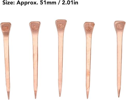 250 PCS Horseshoe Nails, Copper Nail Accessory Horse Hoof Equipment Equestrian Accessory for Riding Training Sports Supplies (45mm E3) in Saudi Arabia
