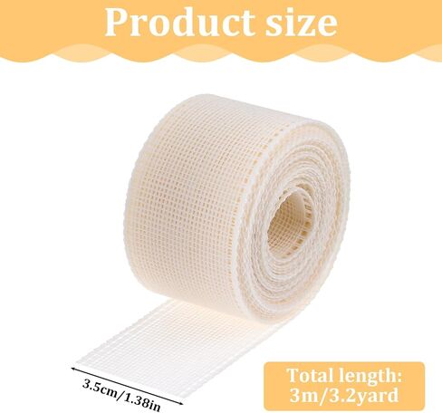 3.28 ياردة شريط HEM FOMSBONE 1.4 بوصة Beige Beige Fishbone Lining Tape Tool Tool Suit للمبتدئين ومستلزمات الخياطة للملابس اللباس in Kuwait