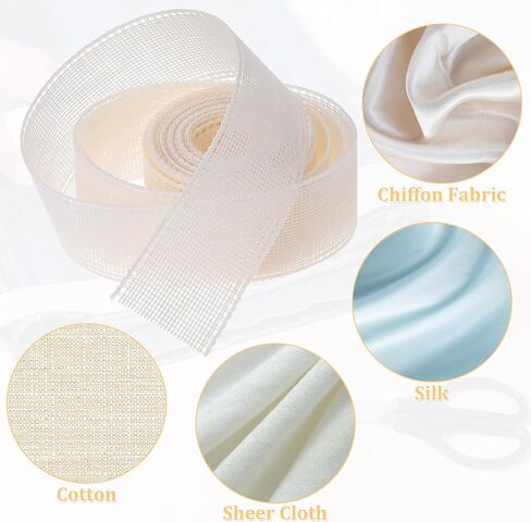 3.28 ياردة شريط HEM FOMSBONE 1.4 بوصة Beige Beige Fishbone Lining Tape Tool Tool Suit للمبتدئين ومستلزمات الخياطة للملابس اللباس in Kuwait