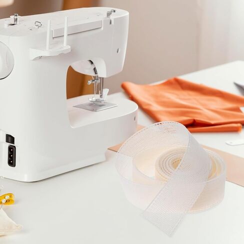 3.28 ياردة شريط HEM FOMSBONE 1.4 بوصة Beige Beige Fishbone Lining Tape Tool Tool Suit للمبتدئين ومستلزمات الخياطة للملابس اللباس in Kuwait
