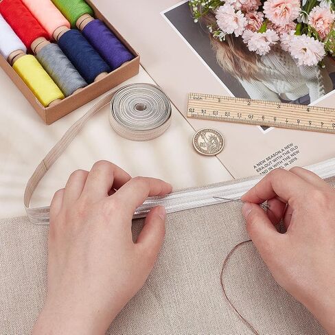 MAYJOYDIY 3.28 Yards Gold Military Bullion Braid Ribbon 5/8 inch Wide Double Stripe Braid Trim Decorative Metallic Braided Woven Ribbon for Cuff Decor Gift Wrapping Uniform Pillow Curtain in Saudi Arabia