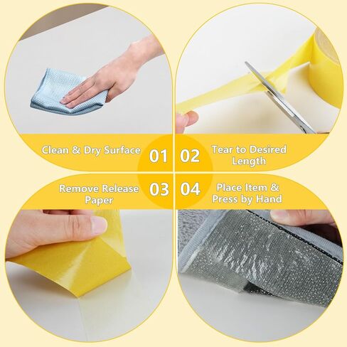 COUMENO Double Sided Tape Heavy Duty Mounting Tape 2" X 66FT(20m) Universal Clear Removable Double Dided Tape Strong Wall Adhesive for Home Office in Kuwait