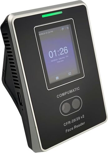 Compumatic CFR-20/20 V2 V2 Biometric Face Face Clock System و Ethernet و WiFi ، وبرنامج Computime101 ، لا توجد رسوم شهرية in Kuwait
