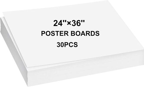 24 "× 36" لوحة ملصقات كبيرة 30pcs ملصق ملصق ملصق أبيض مناسبة ل DIY ، الحرف اليدوية ، علامات العروض التقديمية للمشروع ، الرسم واللوازم المدار in Kuwait