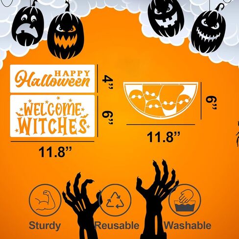 الإستنسل السقوط شكر الإستنسل الخريف مرحبا قرع القرع قوالب استنسل Harvest للطلاء على الحصير الحائط الخشبي in Kuwait