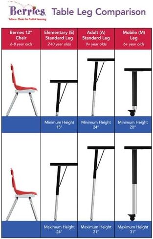 Jonti-Craft Berries 6445JCA004 Horseshoe Activity Table, A-Height (24"-31" Adjustable Height), 66" x 60", Gray/Purple/Gray in Kuwait