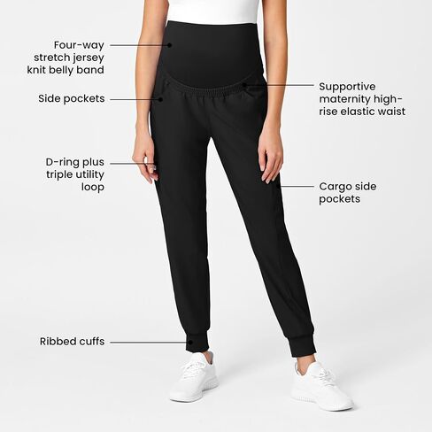 WonderWink Women's Maternity Jogger Pant in Kuwait