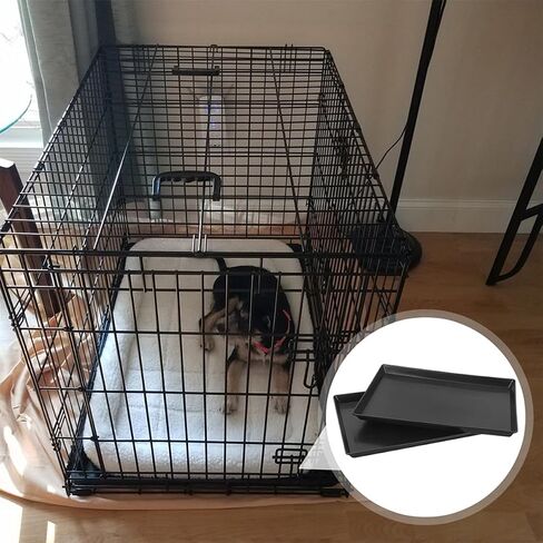 Upkoch 2pcs Dog Crate Tray استبدال صينية قفص قفص للحيوانات الصغيرة للكلاب الصغيرة والأرانب الخفيفة الوزن والأنيقة لأصحاب الحيوانات الأليفة in Kuwait