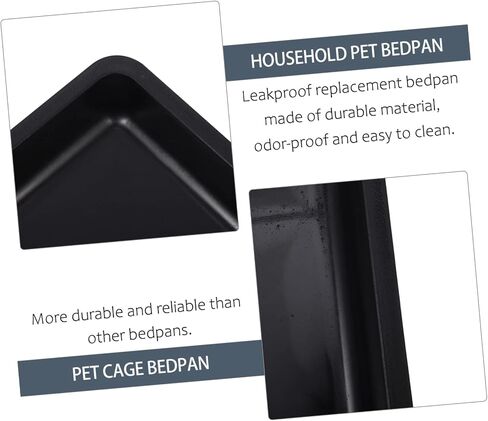 VANZACK 14.9 Inch Crate Tray Replacement - 2 Pack Heavy Duty Plastic Crate Pan for Large - Pet Potty Tray Easy Accessories Durable & Waterproof in Saudi Arabia