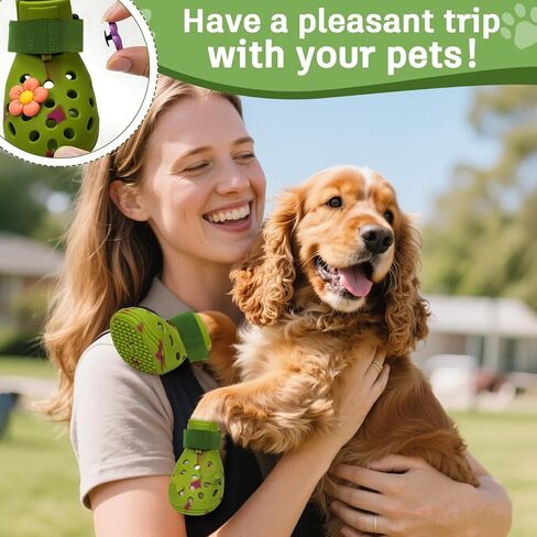 Dog Shoes for Hot Pavement, Adjustable Magic Tape Boots for Small, Medium & Large Dogs, Anti-Slip, Easy to Clean Paw Protectors for Beach, Outdoor & Hot Weather (Purple S) in Saudi Arabia
