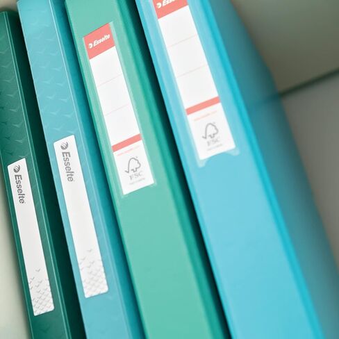 Esselte 10 Pack 190 Sheet Catce 42mm عرض العمود الفقري A4 2 Ring Binder Hardback لمنظمة Home/Office مكتب Colour'Breeze Series Lavender 628434 in Saudi Arabia