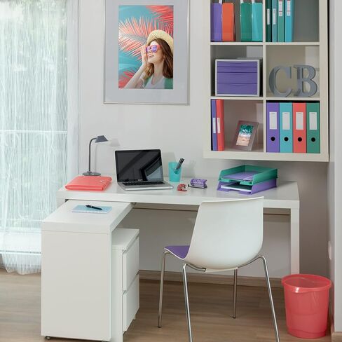 Esselte 10 Pack 190 Sheet Catce 42mm عرض العمود الفقري A4 2 Ring Binder Hardback لمنظمة Home/Office مكتب Colour'Breeze Series Lavender 628434 in Saudi Arabia