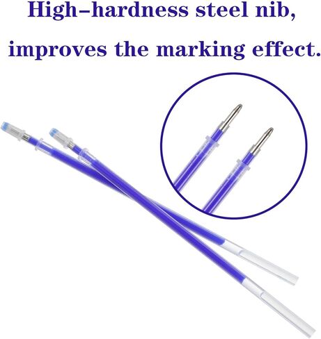 100 Pcs Heat Erasable Fabric Refills, Disappearing Ink Pen Refills for Fabric, Quilting Sewing, Light-Colored Textile Craft Supplies in Kuwait