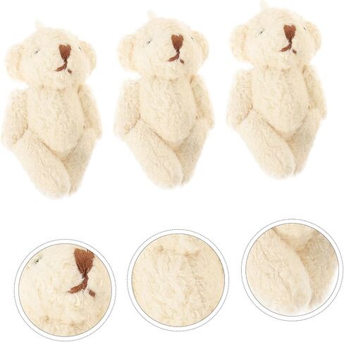 5PCS Mini DIY Bear Doll Accessories 6cm Soft Velvet Hat Scarf and Gloves for Stuffed Animal Crafts for Boys and Girls Creative Projects in Saudi Arabia