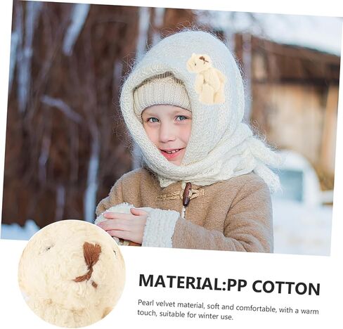 5PCS Mini DIY Bear Doll Accessories 6cm Soft Velvet Hat Scarf and Gloves for Stuffed Animal Crafts for Boys and Girls Creative Projects in Saudi Arabia