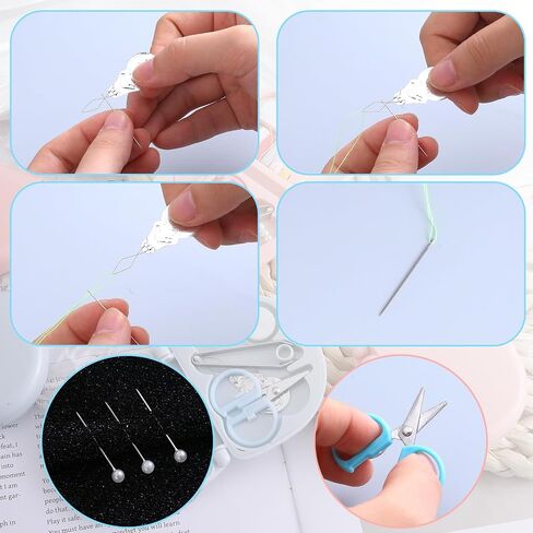 20 Pack Mini Travel Sewing Kit, Portable Sewing Tool Kits, Beginner Emergency Sewing Repair Kit with Threads Scissors Hand Sewing Needles, Plastic Sewing Kit, DIY Sewing Supplies (Blue, Green) in Saudi Arabia