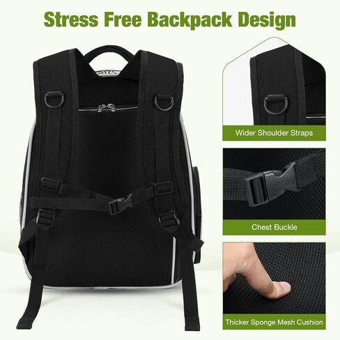 Lekereise Cat Bubble Backpack Carrier - حقيبة الظهر القابلة للتوسيع الكبيرة للمساحة للكلاب الصغيرة التي تصل إلى 18 رطلاً ، حاملة حيوانات أليفة شفافة للسفر والمشي والمشي والخارجية والرمادي in Kuwait