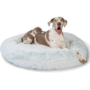 Best Friends by Sheri The Original Calming Donut Cat and Dog Bed in Shag Fur Gray, Small 23" in Kuwait