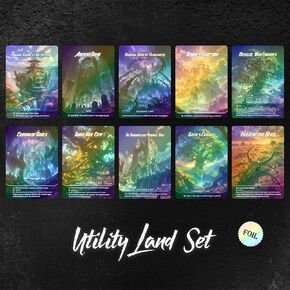 بطاقات الوكيل لـ Magic the Gathering ، بطاقات DIY مخصصة بديلة ، أراضي فائدة ، عادية in Kuwait