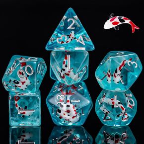 Resin D&D Dice Set, 7pcs Polyhedral Dice (D4, D6, D8, D10, D12, D20, D%) for Dungeons and Dragons, RPG, MTG (Yellow Duck) in Saudi Arabia