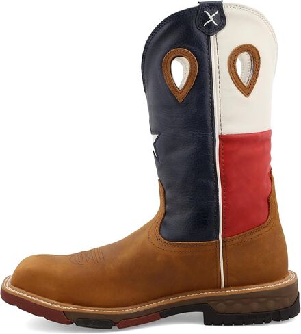 Twisted X Men's 12" Western Work Boot, Brown & Grey in Saudi Arabia