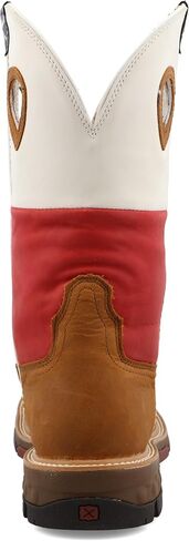 Twisted X Men's 12" Western Work Boot, Brown & Grey in Saudi Arabia