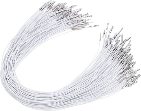 Toyvian 100pcs lockts مع نهايات معدنية ، شريط تمتد ، حلقة Mask Lanyard ، لقناع Hat Mask Making Book Hanging DIY Hat Hat Hanging 13.8inch in Saudi Arabia