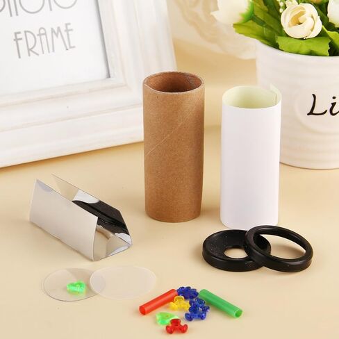 10 مجموعات DIY Kaleidoscope Kit for Kids - Classic Kaleidoscope Making Kit ، لعبة علمية ما قبل المدرسة الإبداعية للأطفال ، مستلزمات Halloween Goodie Bag Supplies in Kuwait