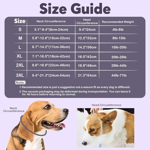 IDOMIK Dog Recovery Collar, Waterproof Soft Dog Cone After Surgery, Comfy Protective Elizabethan Collar Alternative for Dogs Cats, Adjustable Pet Neck Donut Cone Anti-Licking Biting Wounds,Pink,M in Saudi Arabia