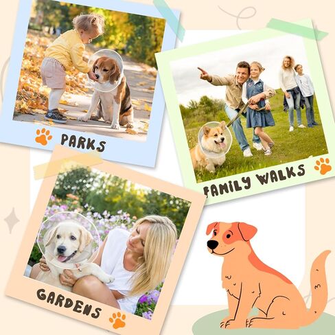 طوق مخروط الكلب الناعم للكلاب الصغيرة المتوسطة الكبيرة ، مخروطات قابلة للتعديل للكلاب للتوقف عن لعق ، طوق الانتعاش بعد الجراحة لمنع لعق البديل في مخروط الكلاب (S (الرقبة: 11.5 "-13.2") in Kuwait